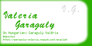 valeria garaguly business card