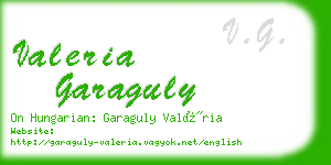 valeria garaguly business card